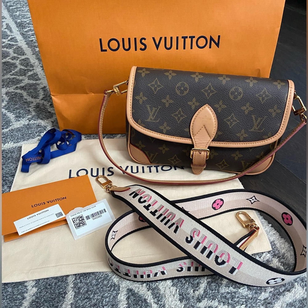 Louis Vuitton Brown and Tan Crossbody Bag